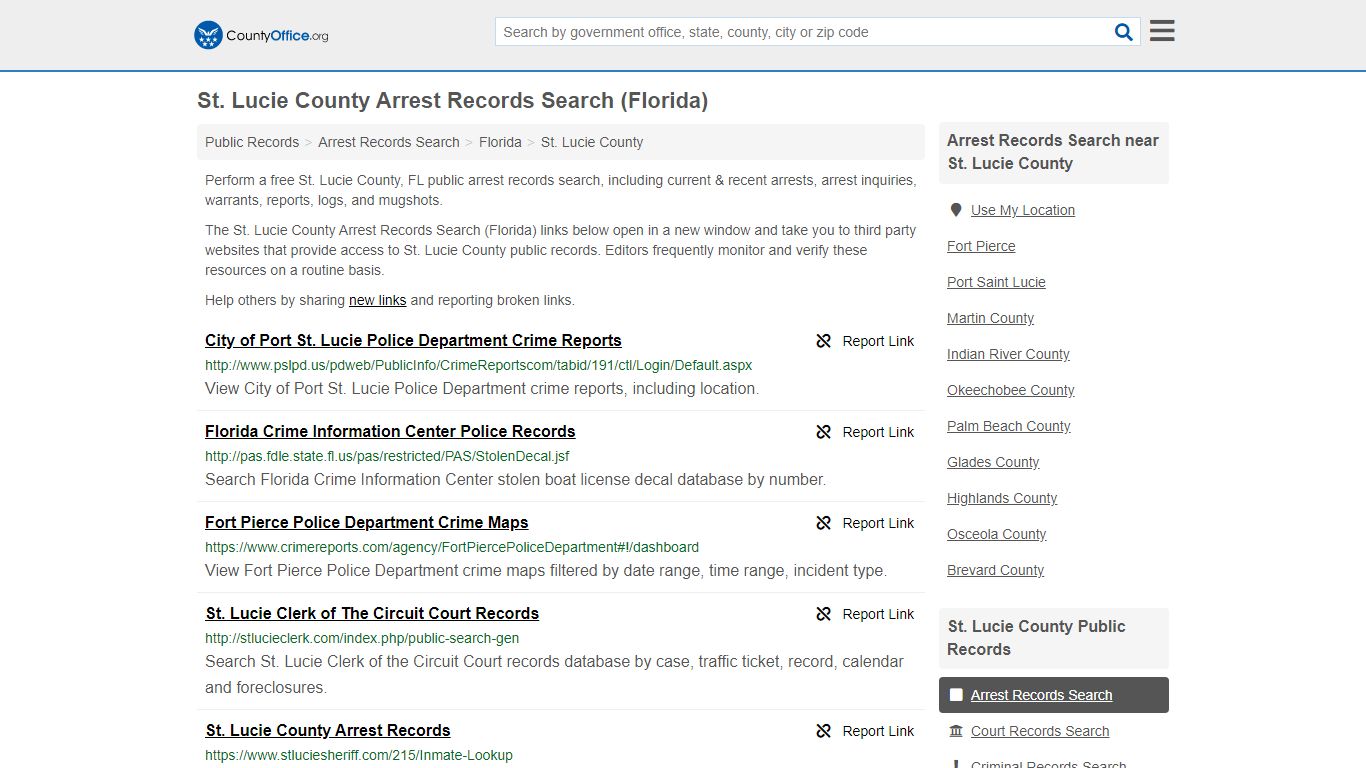 Arrest Records Search - St. Lucie County, FL (Arrests ...